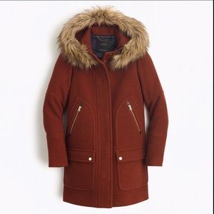 J. Crew Chateau Parka Heather Chestnut RARE 00